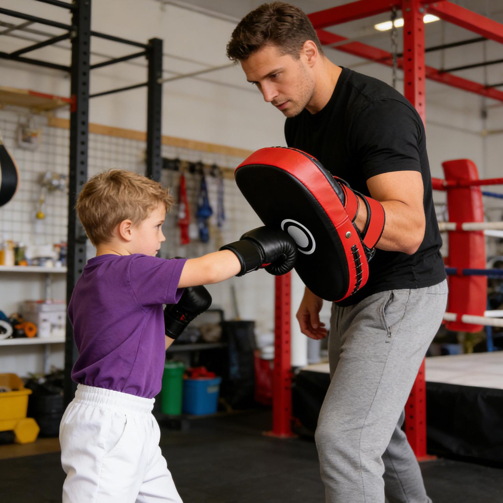 Home Gym Kids - Bantalan Tinju Kulit PU Peralatan Latihan