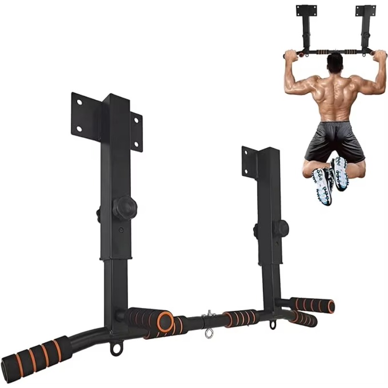 Home Gym Wall Mounted - Bar Pull-up Dip Station yang Dipasang