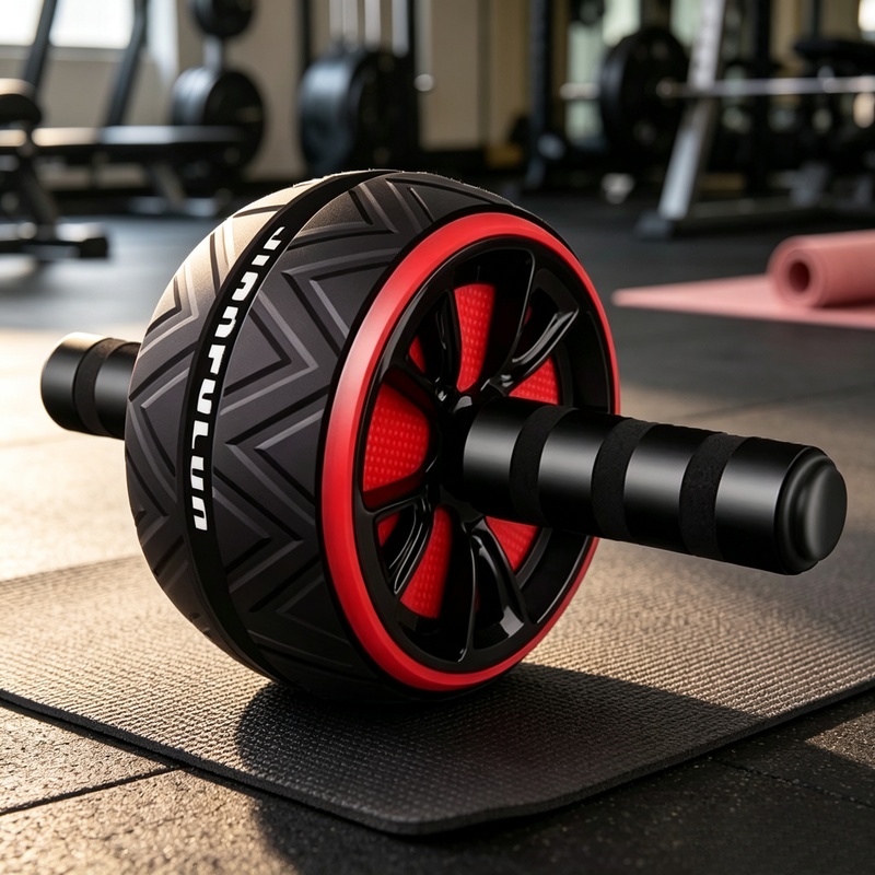 Home Gym Hack - Roda Roller Ab Anti-Selip, Peralatan Kebugaran
