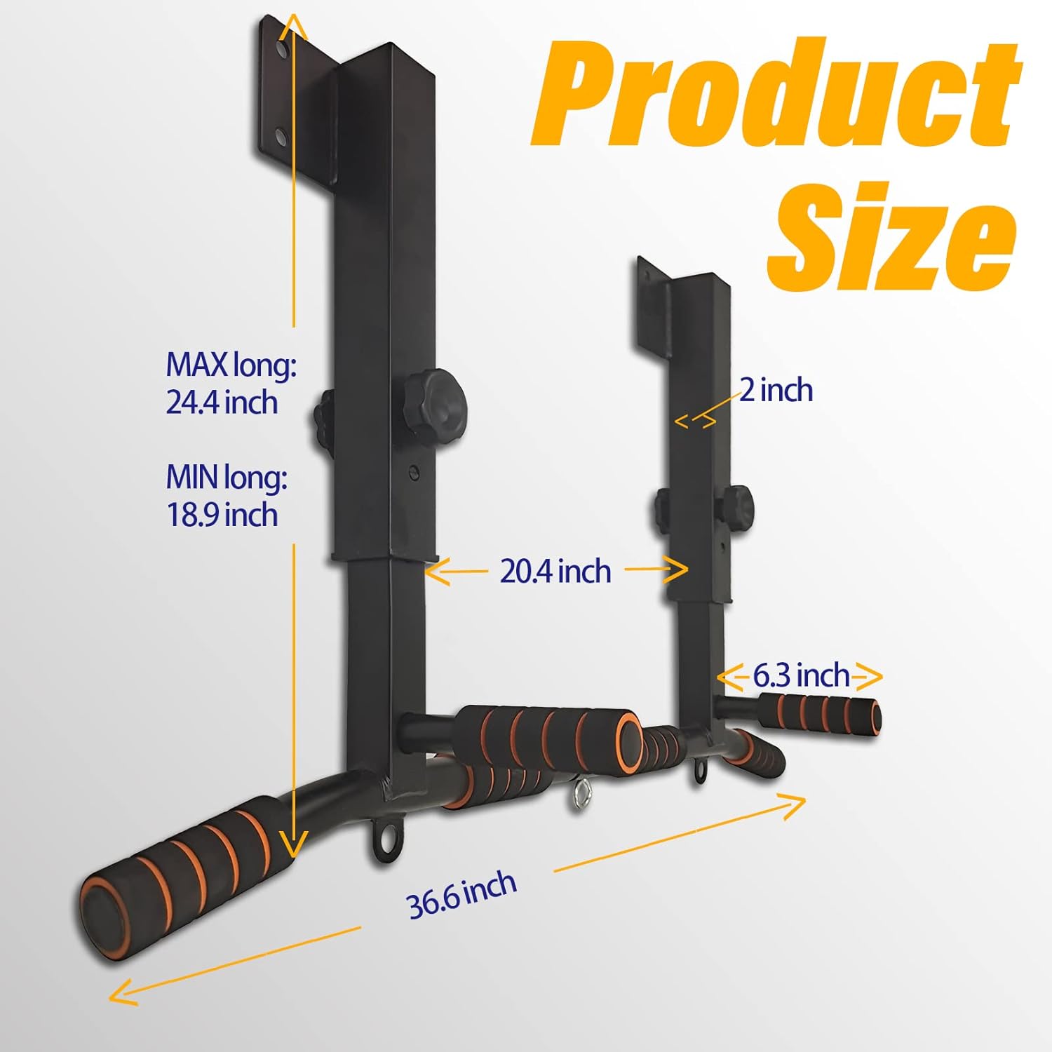 Home Gym Wall Mounted - Stasiun Dip Multifungsi yang Dipasang di