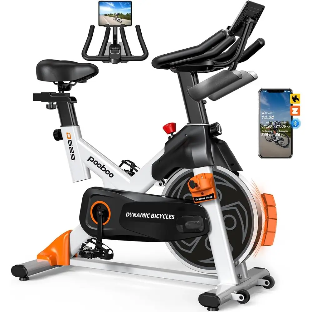 Home Gym App - Sepeda Olahraga Magnetik Senyap dengan Aplikasi,