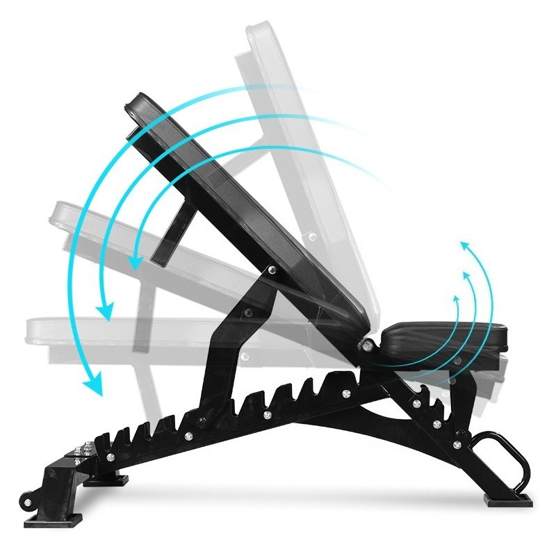 Home Gym Design - Bangku Dumbbell Logam Komersial yang Dapat