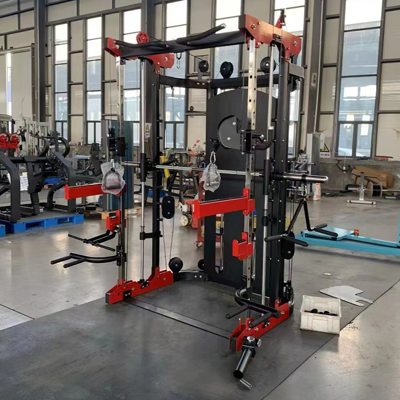 Home Gym With Leg Press - Peralatan Gym Multi Smith Machine Komersial,