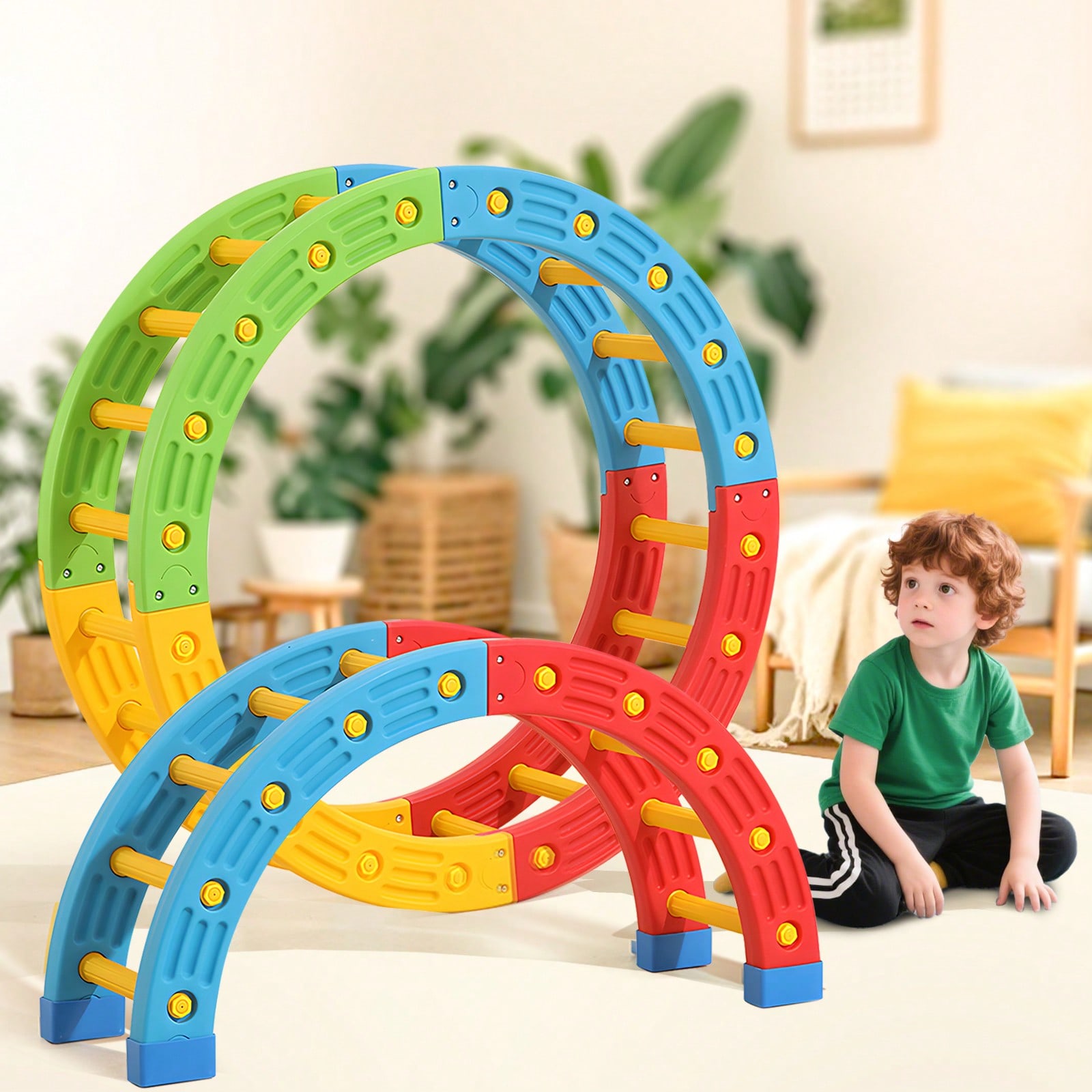 Home Gym Kids - GCCSJ Mainan Panjat Anak 2-In-1 yang