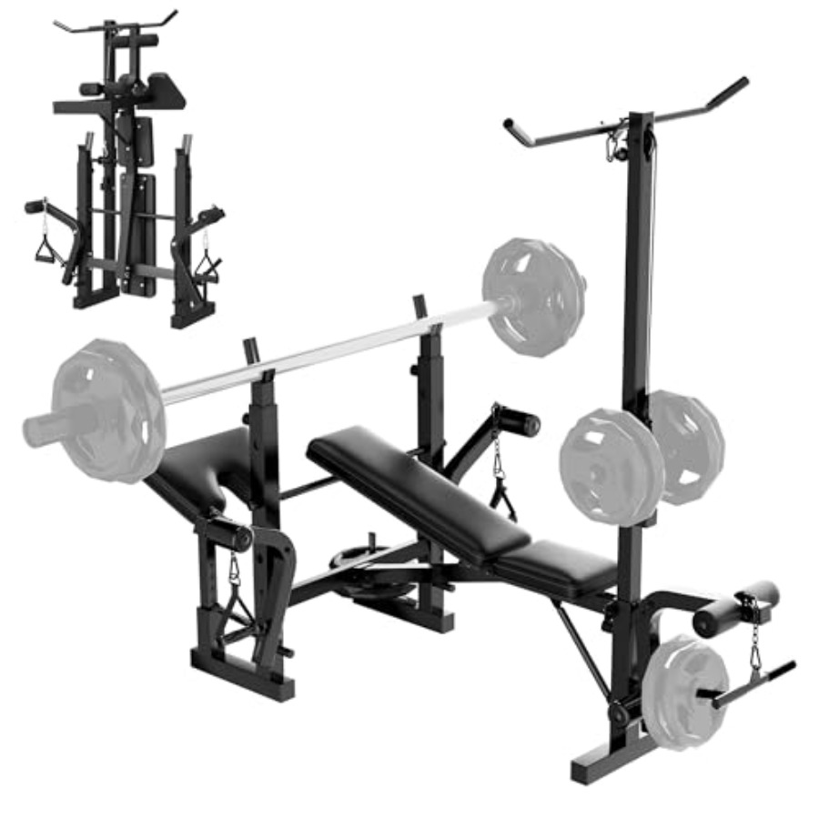 Home Gym With Leg Press - Set Bangku Angkat Beban untuk Gym