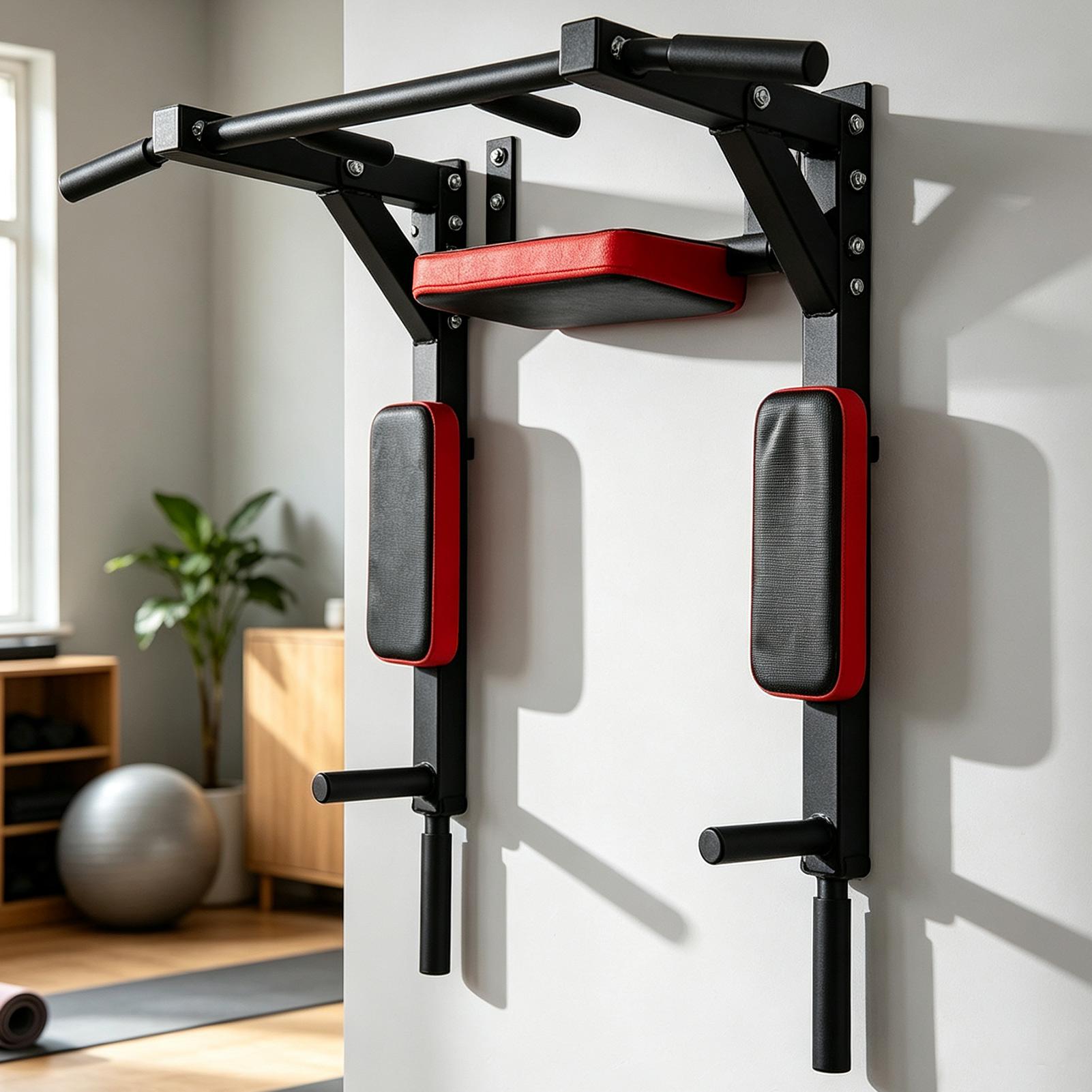 Home Gym Wall Mounted - Bar Pull-up Dinding Multifungsi, Horizontal Bar,