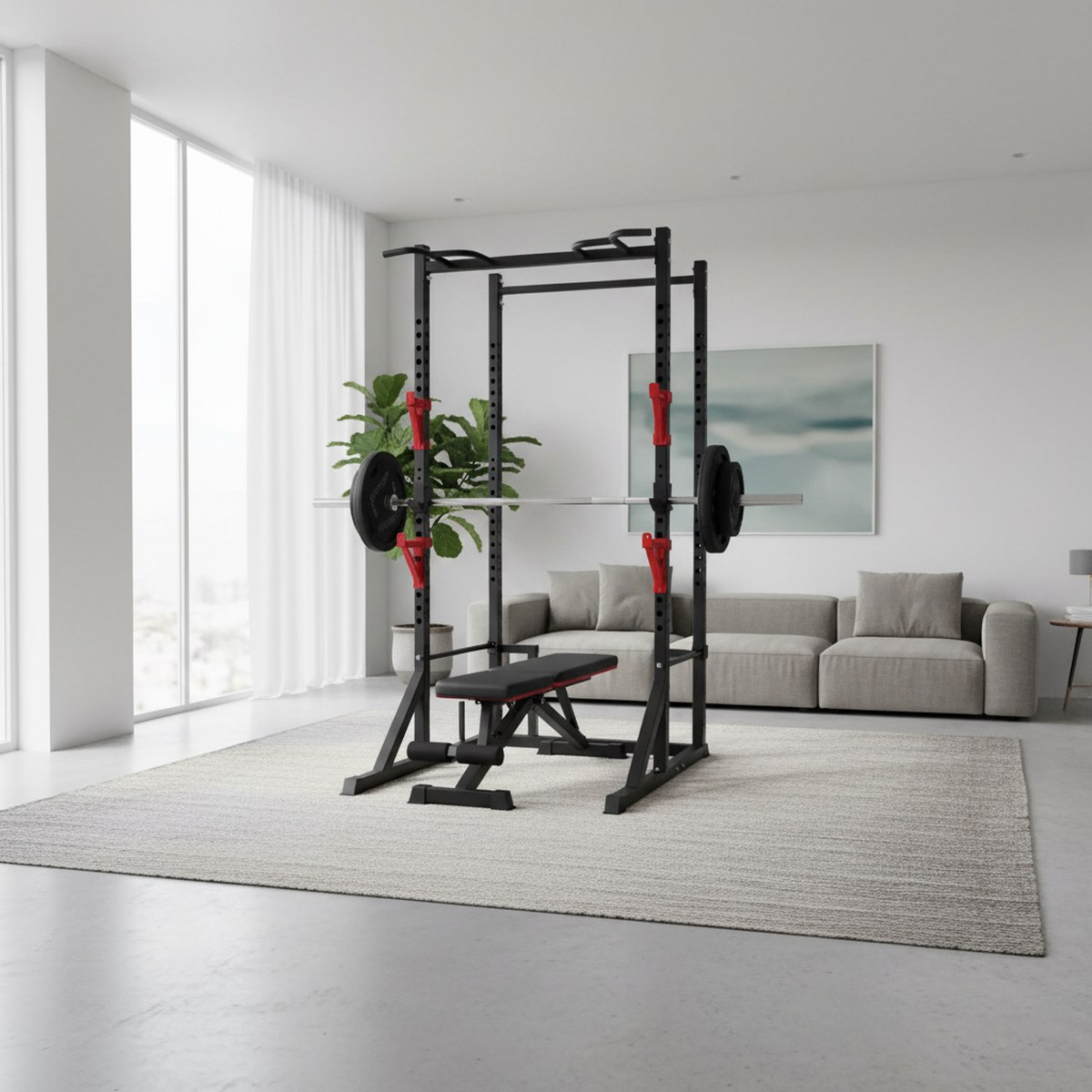 Rak Power yang Dapat Disesuaik - Home Gym Gym Equipment ulasan dan harga
