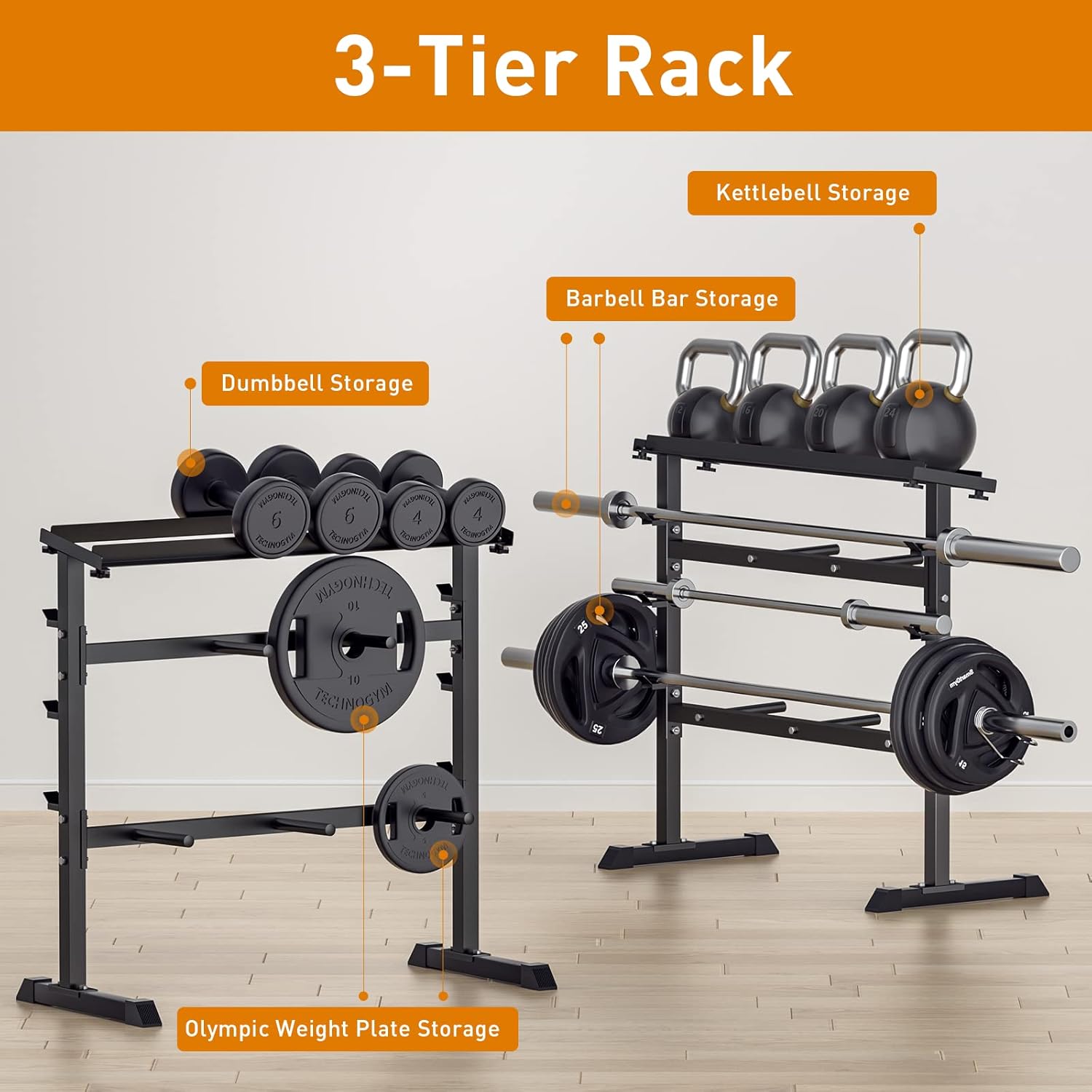 Rak Penyimpanan Beban Latihan  - Home Gym Design ulasan dan harga
