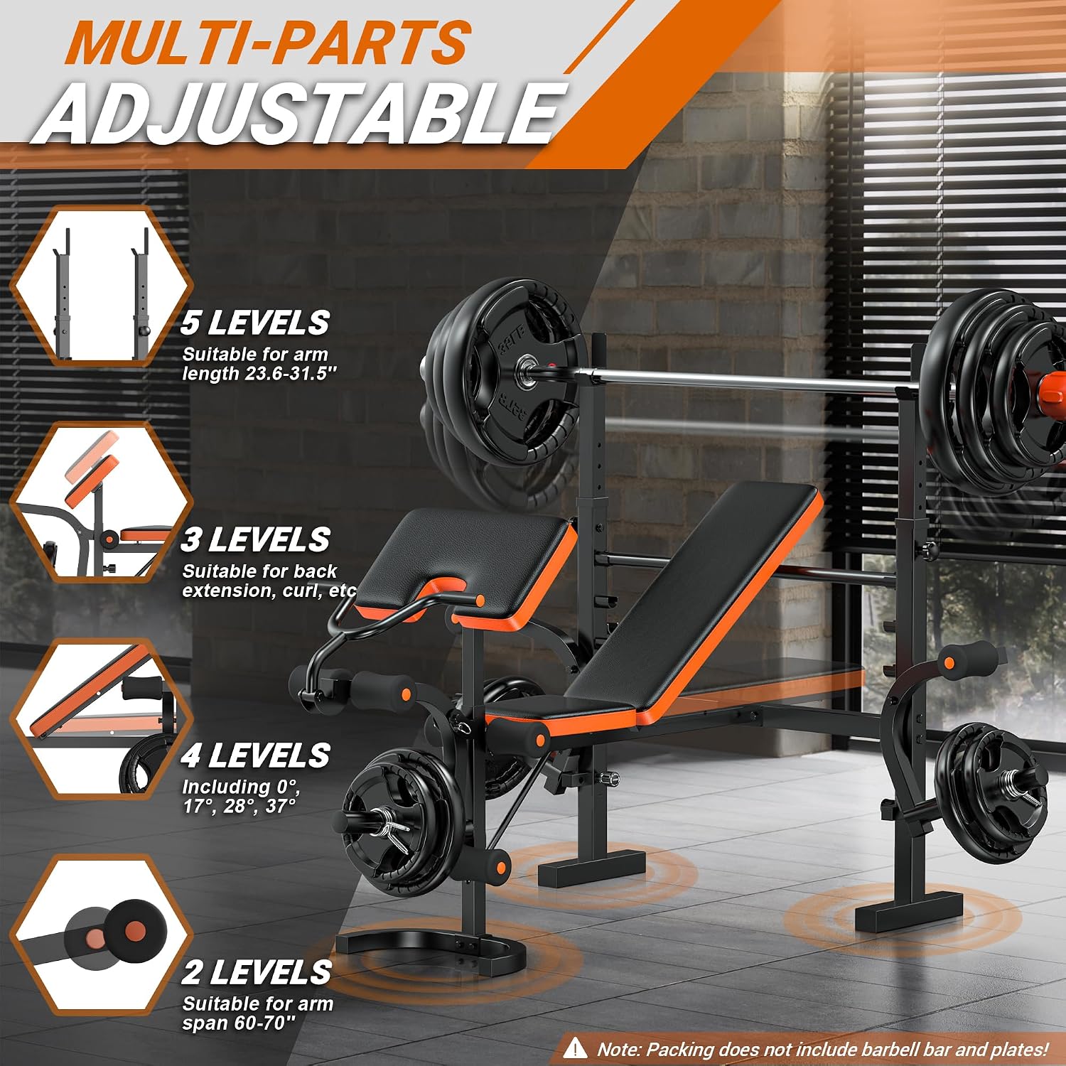Bangku Angkat Beban 770LBS den - Home Gym With Leg Press ulasan dan harga