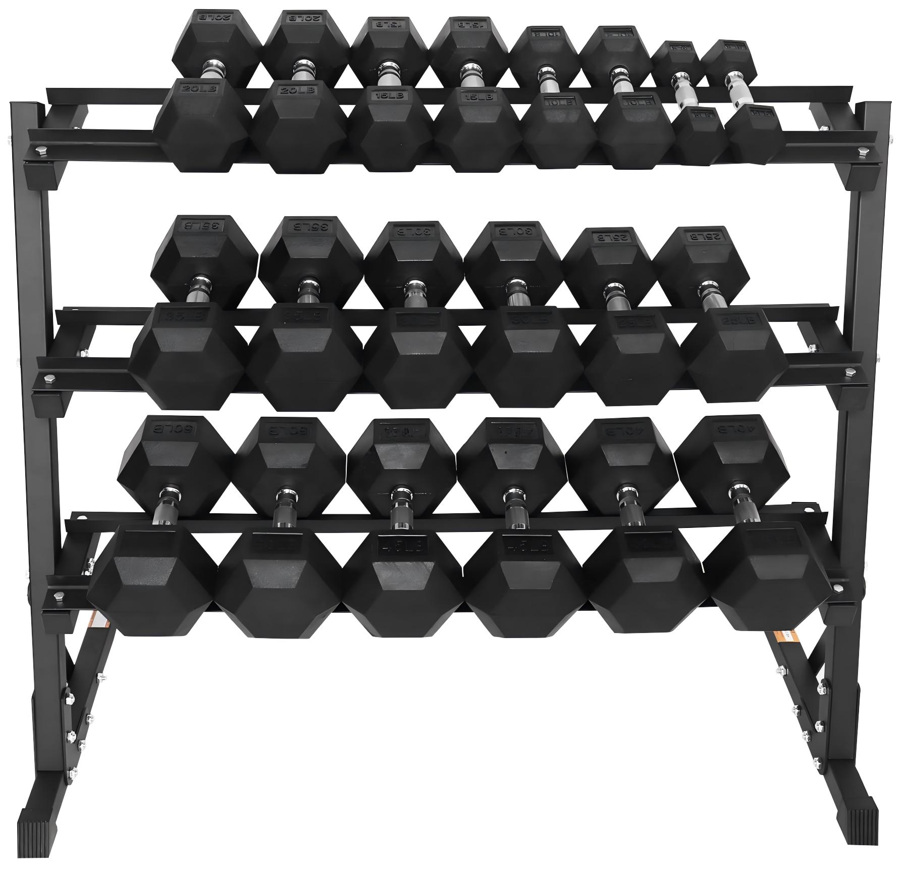 Dumbbell Hexagonal Berlapis Ka - Home Gym Build ulasan dan harga