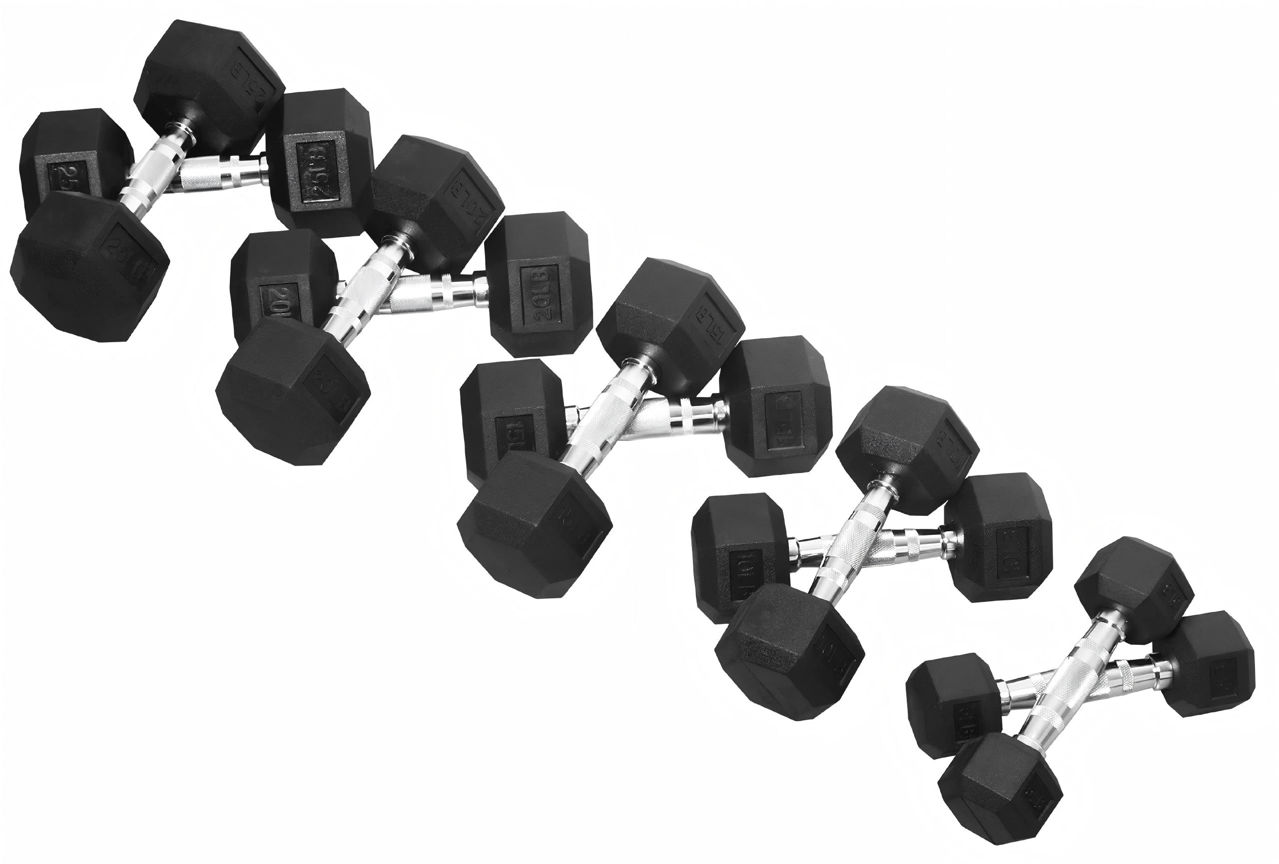 Dumbbell Hexagonal Berlapis Ka - Home Gym Build ulasan dan harga