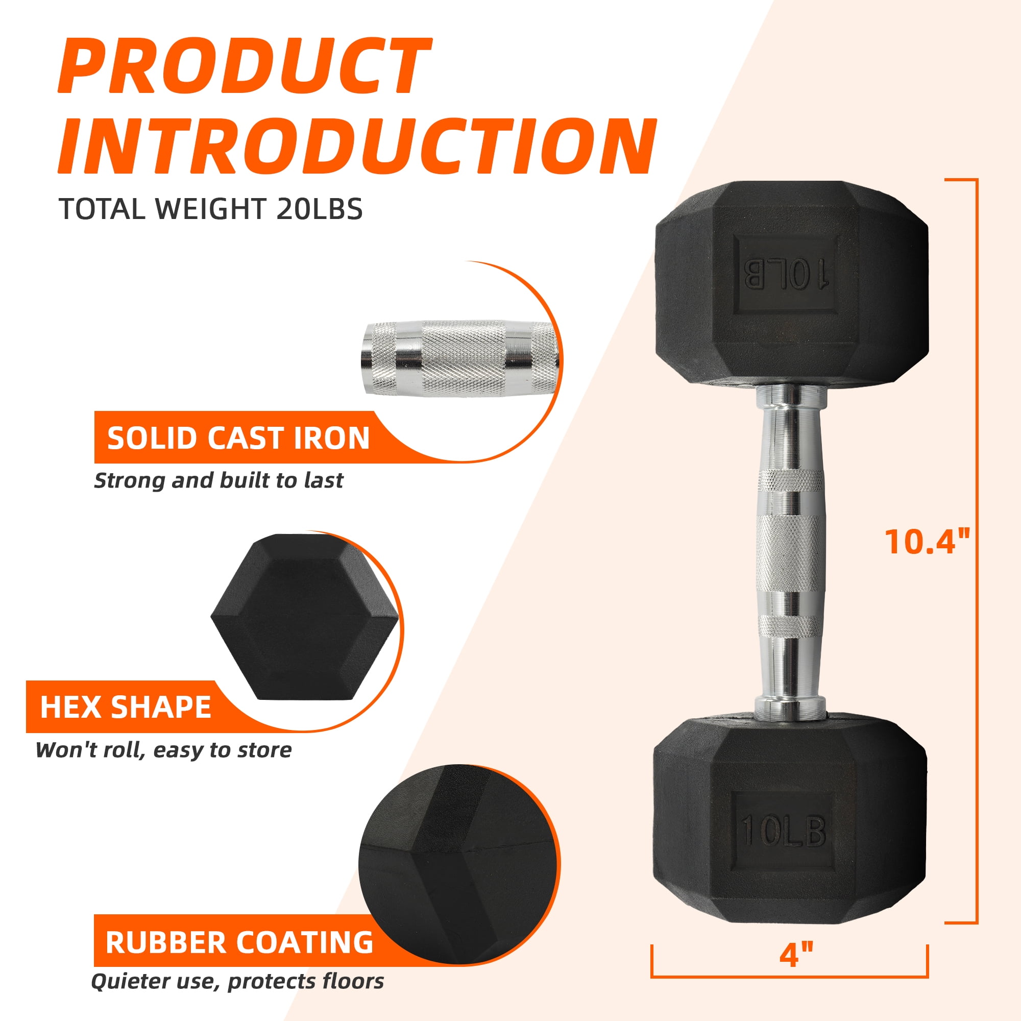 Dumbbell Hexagonal Berlapis Ka - Home Gym Hack ulasan dan harga