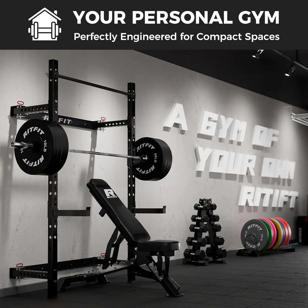 Rak Squat Dinding Kompak untuk - Home Gym Design ulasan dan harga