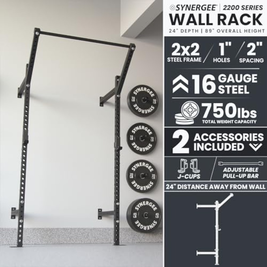Rak Squat Dinding untuk penggu - Home Gym Wall Mounted ulasan dan harga