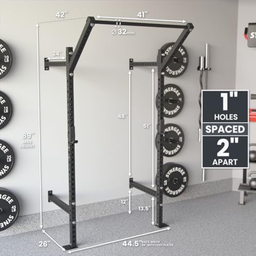 Rak Squat Dinding untuk penggu - Home Gym Wall Mounted ulasan dan harga