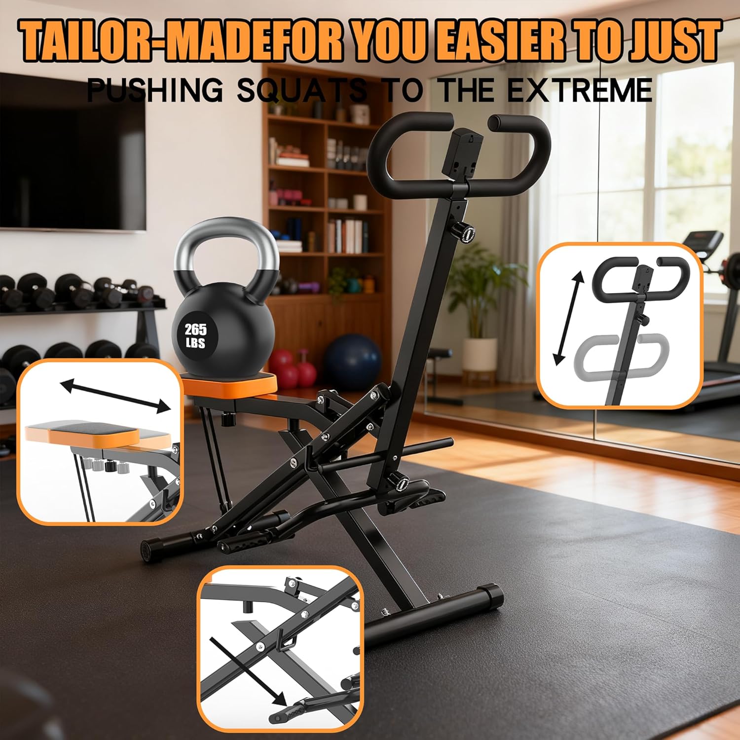 Mesin Squat untuk Rumah, Alat  - Home Gym With Leg Press ulasan dan harga