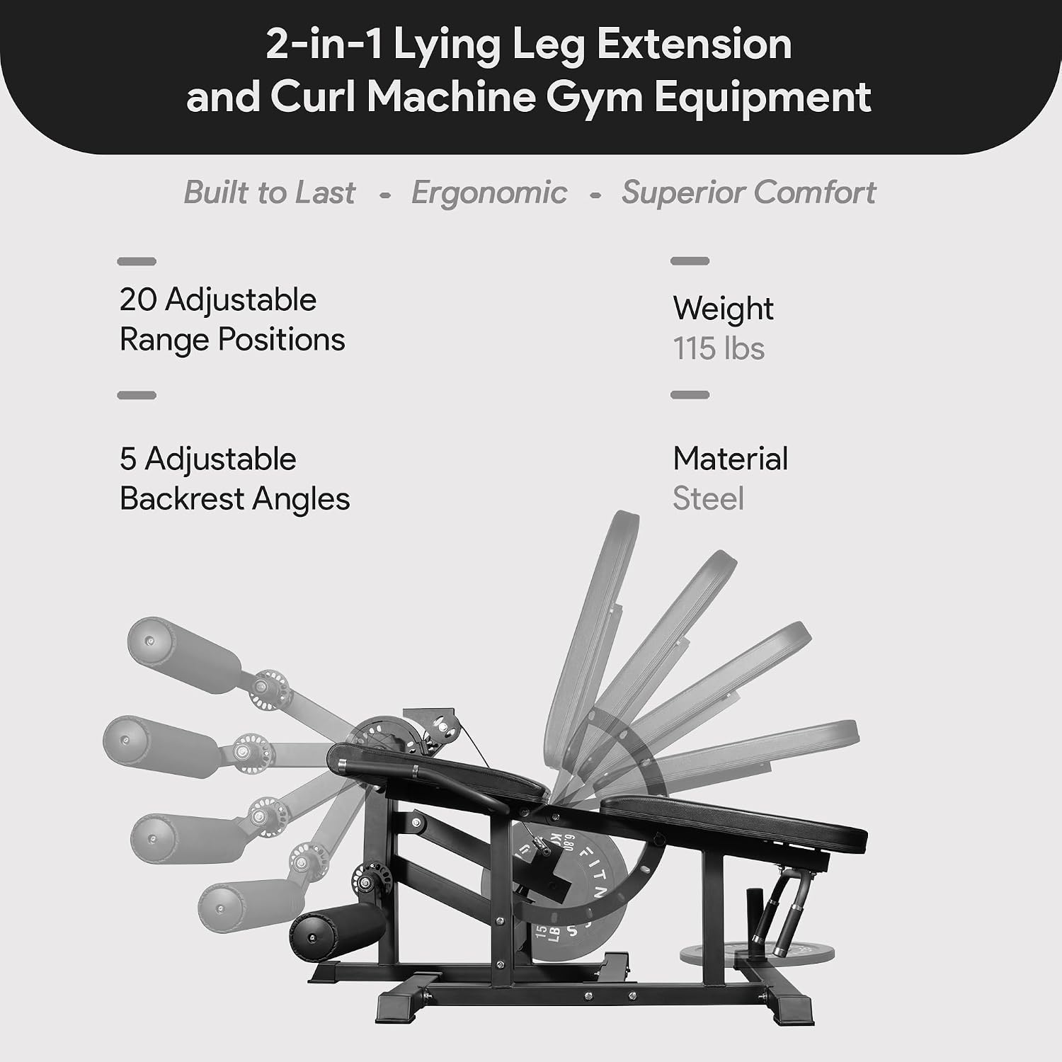 Mesin Latihan Kaki 2-in-1 untu - Home Gym Leg Extension Machine ulasan dan harga