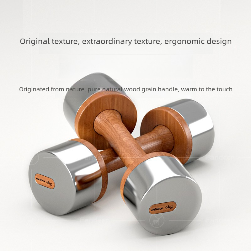 Set Dumbbell Kayu & Baja yang  - Home Gym Design ulasan dan harga