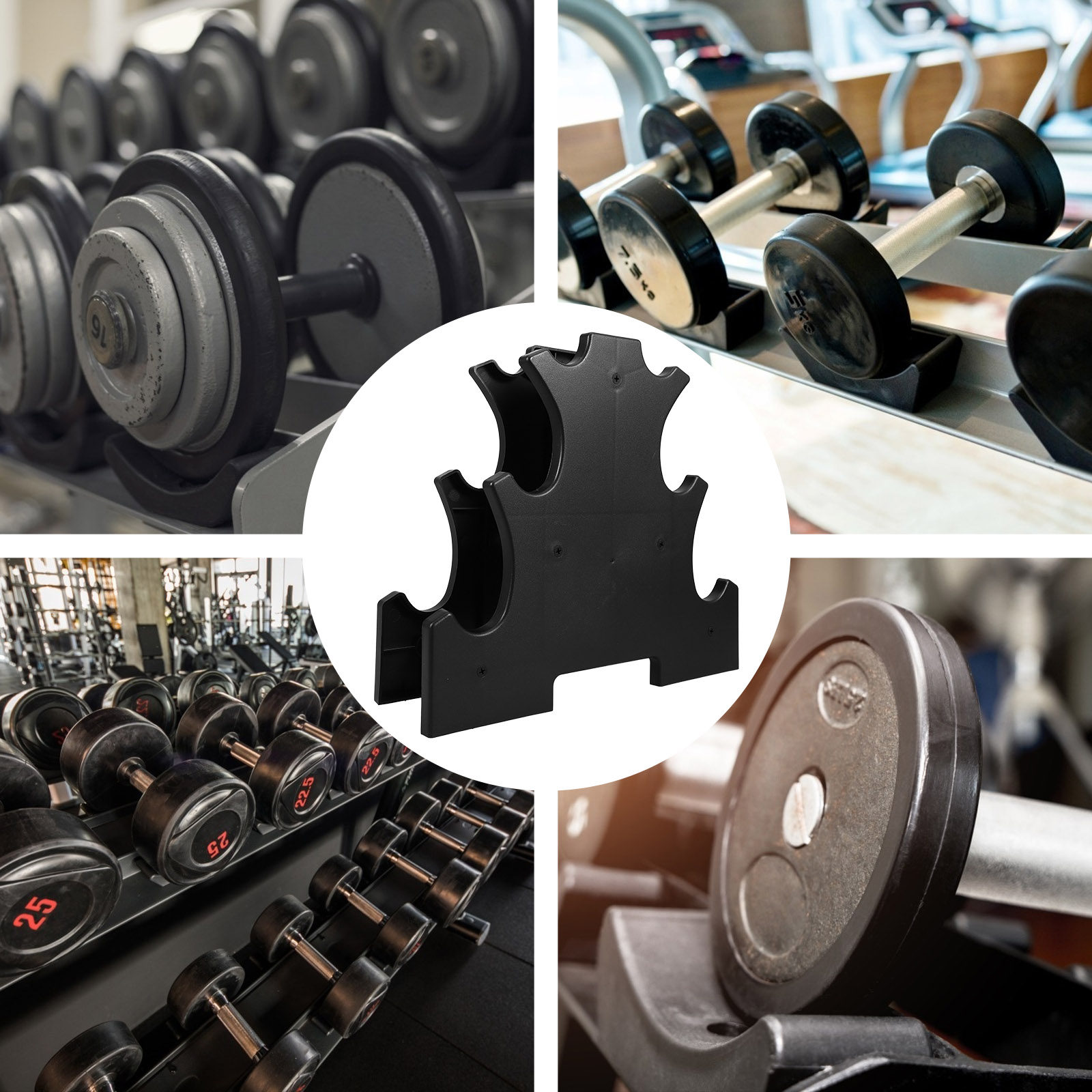 Rak Dumbbell 3-Tingkat Konstru - Home Gym Design ulasan dan harga