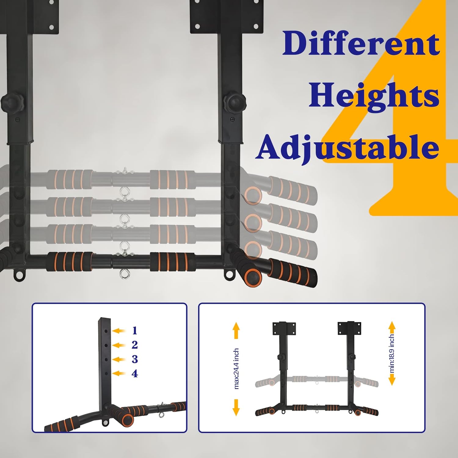 Stasiun Dip Multifungsi yang D - Home Gym Wall Mounted ulasan dan harga