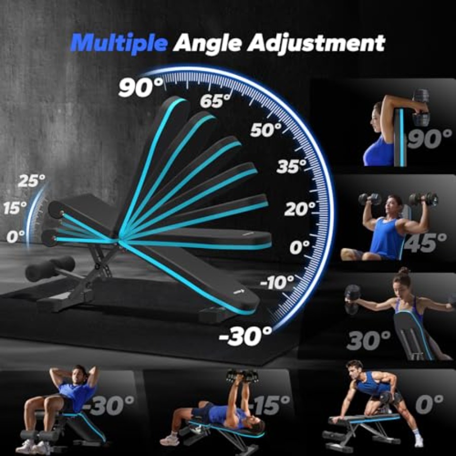 Bangku Angkat Beban Lipat untu - Home Gym With Leg Press ulasan dan harga