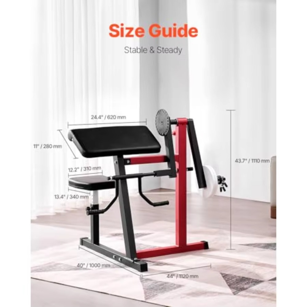 Mesin Latihan Preacher Curl 2- - Home Gym Leg Extension Machine ulasan dan harga