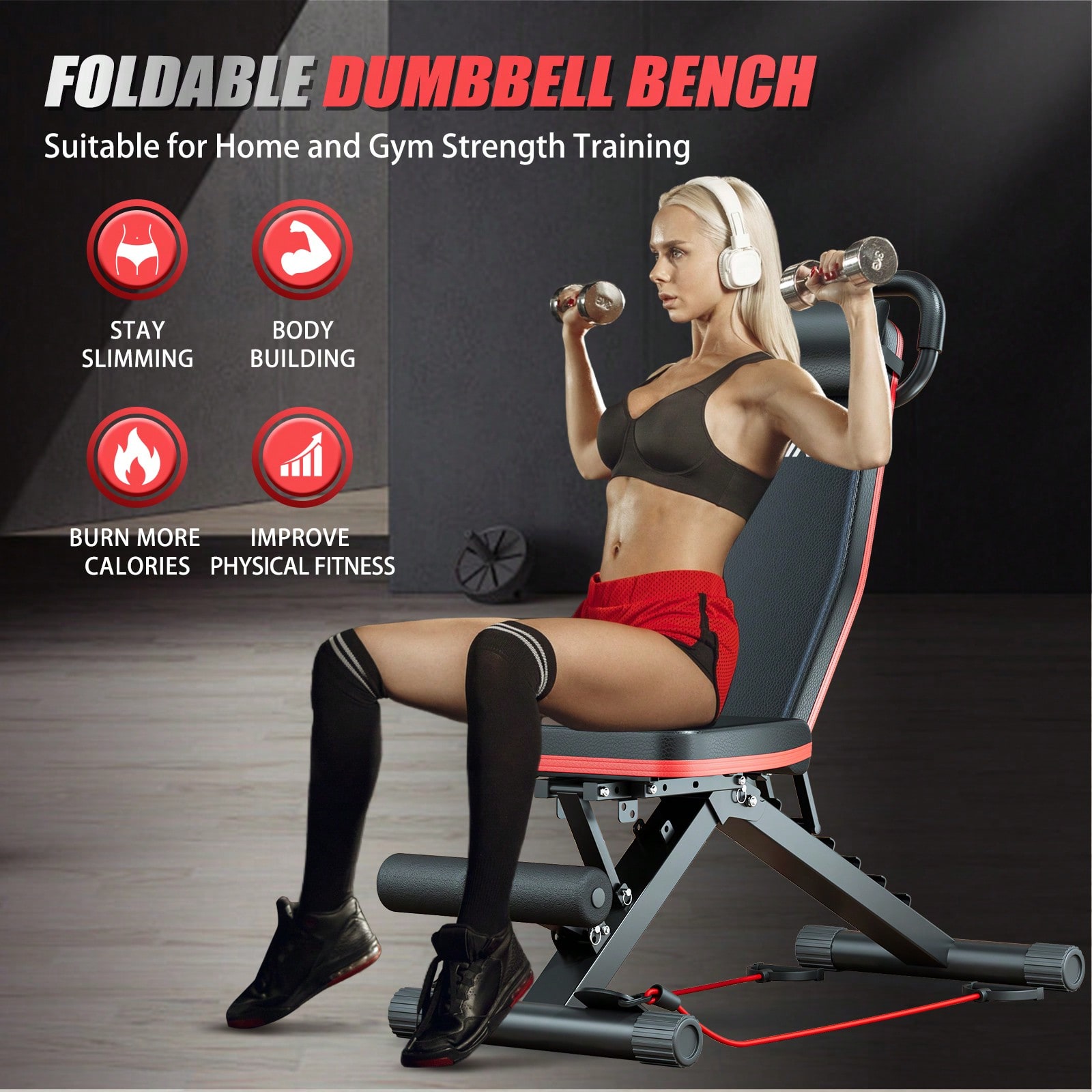 Bangku Angkat Beban Standar, S - Home Gym With Leg Press ulasan dan harga