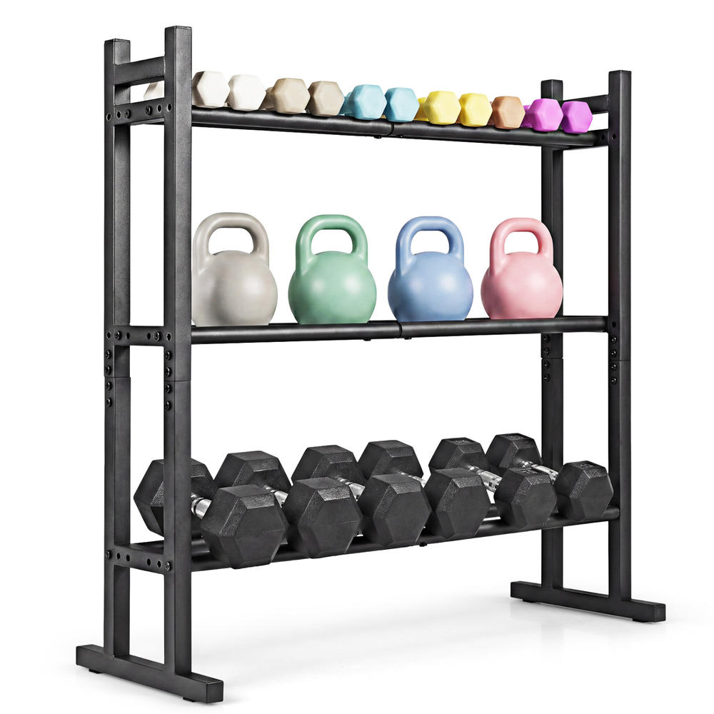 Rak Dumbbell 3 Tingkat Heavy D - Home Gym Gym Equipment ulasan dan harga