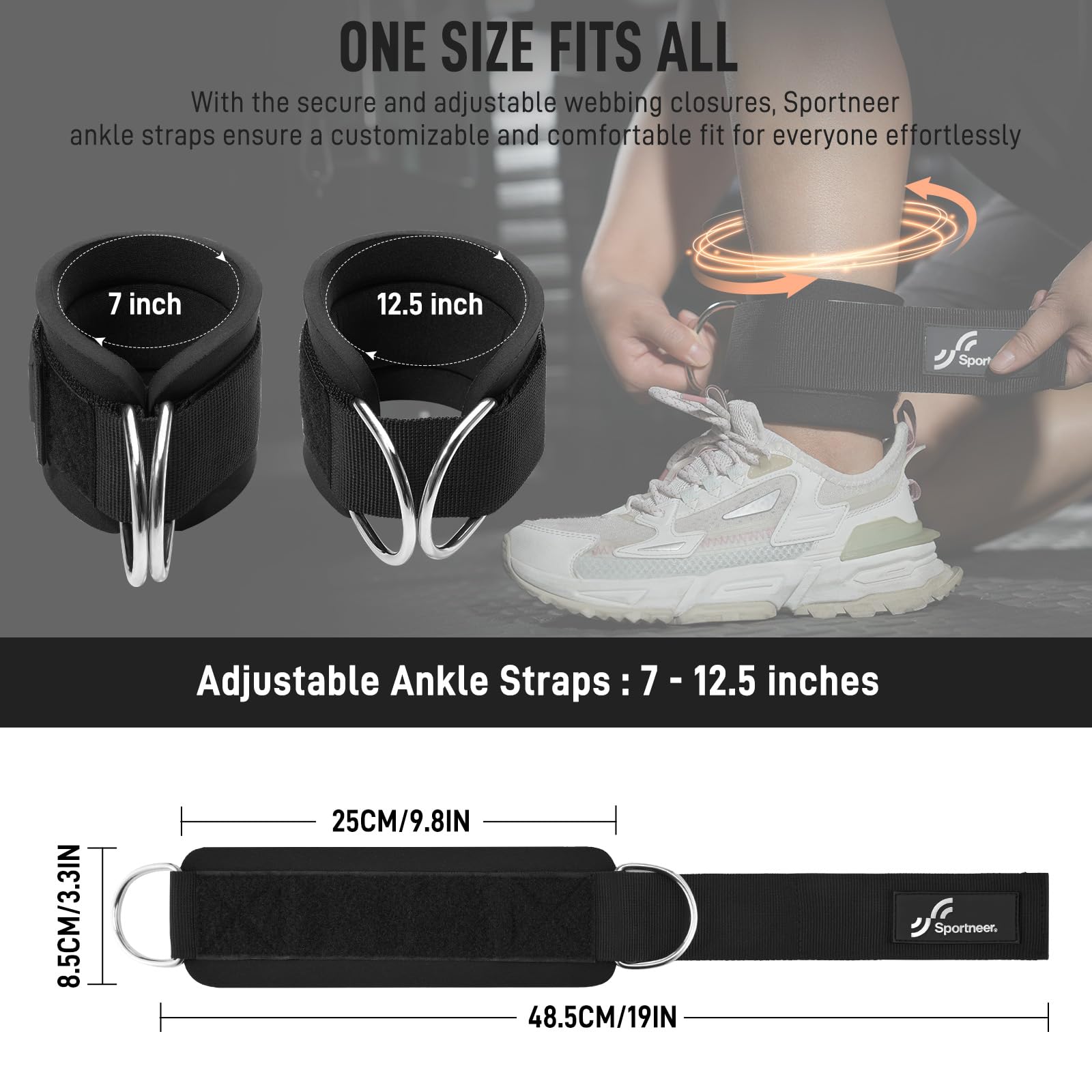 Sportneer Tali Pergelangan Kak - Home Gym Leg Extension Machine ulasan dan harga