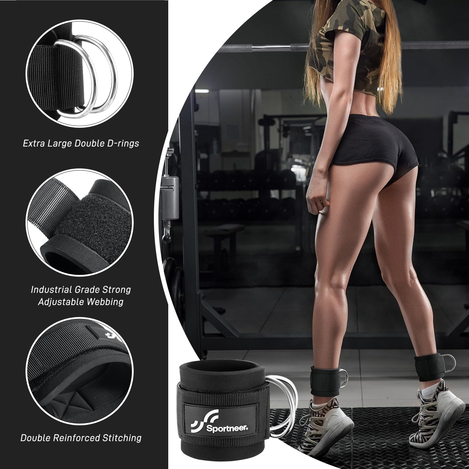 Sportneer Tali Pergelangan Kak - Home Gym Leg Extension Machine ulasan dan harga