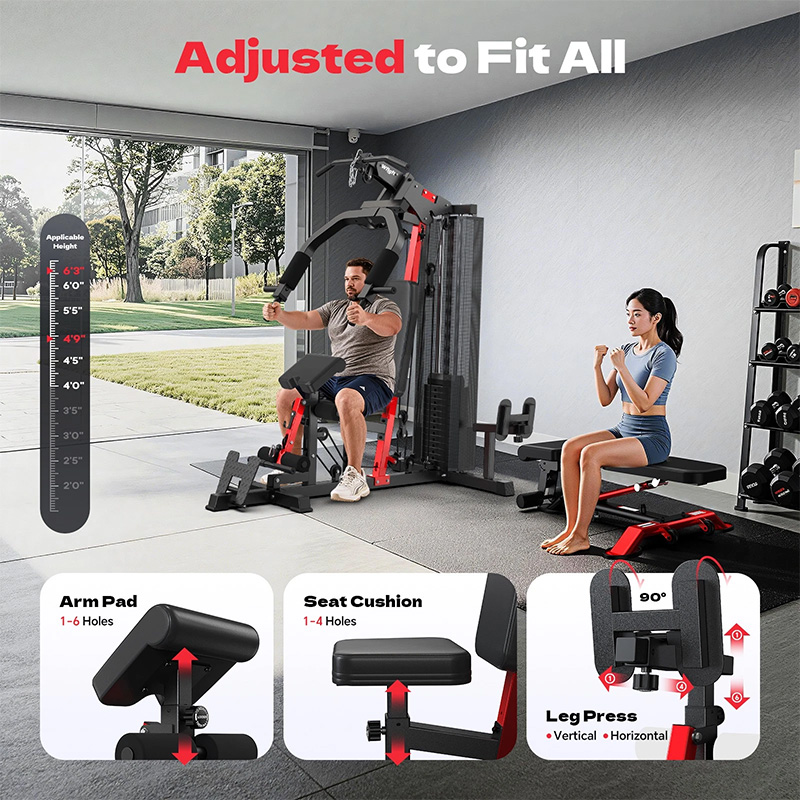 Peralatan Olahraga Pooboo Home - Home Gym Leg Extension Machine ulasan dan harga