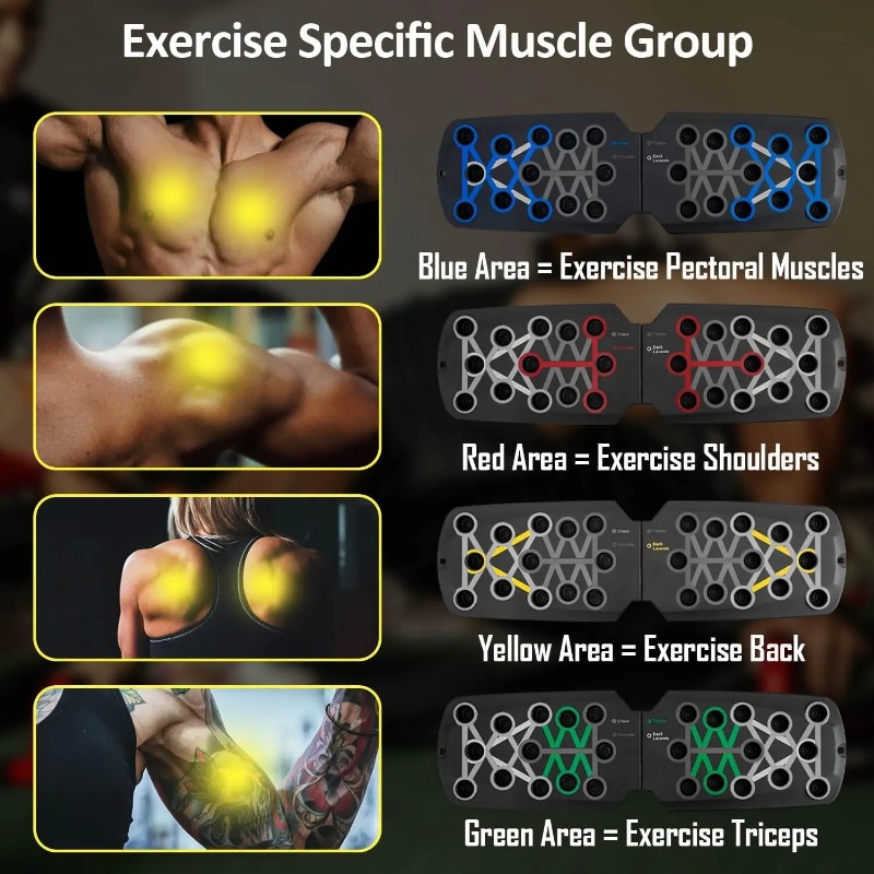 Papan Push Up Lipat dengan Tal - Home Gym Hack ulasan dan harga