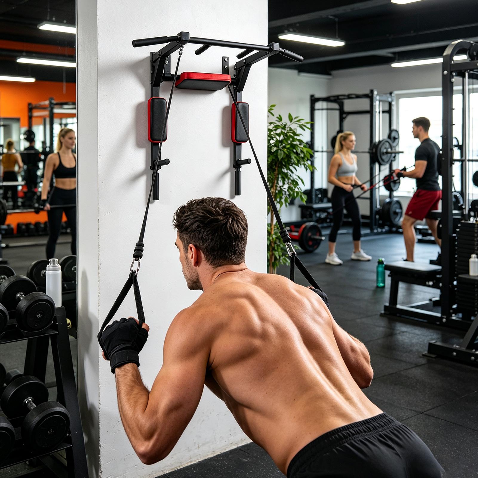 Bar Pull-up Dinding Multifungs - Home Gym Wall Mounted ulasan dan harga