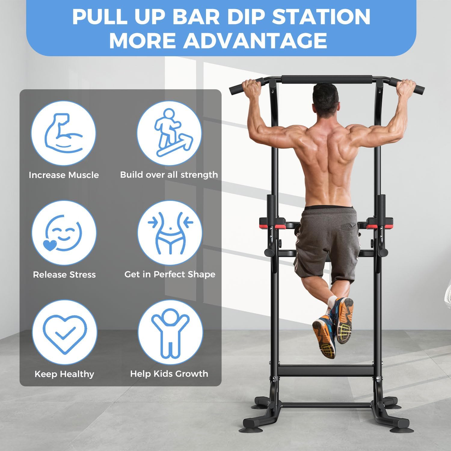 Stasiun Dip Multifungsi untuk  - Home Gym Build ulasan dan harga